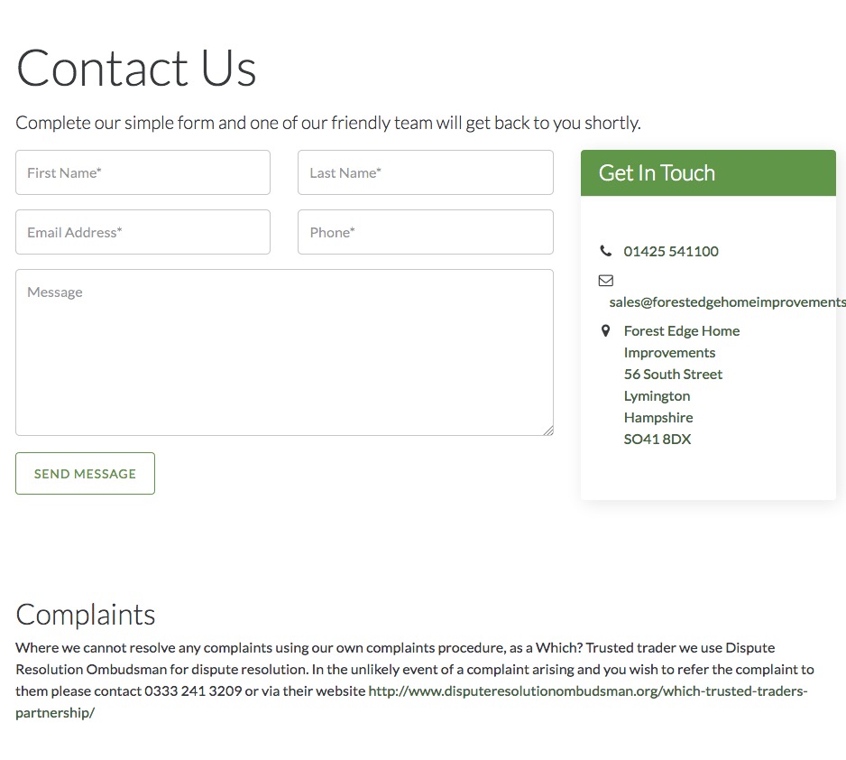 contact forest edge