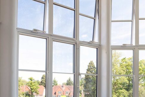 white double glazed windows