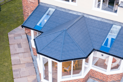 conservatory with double glazing